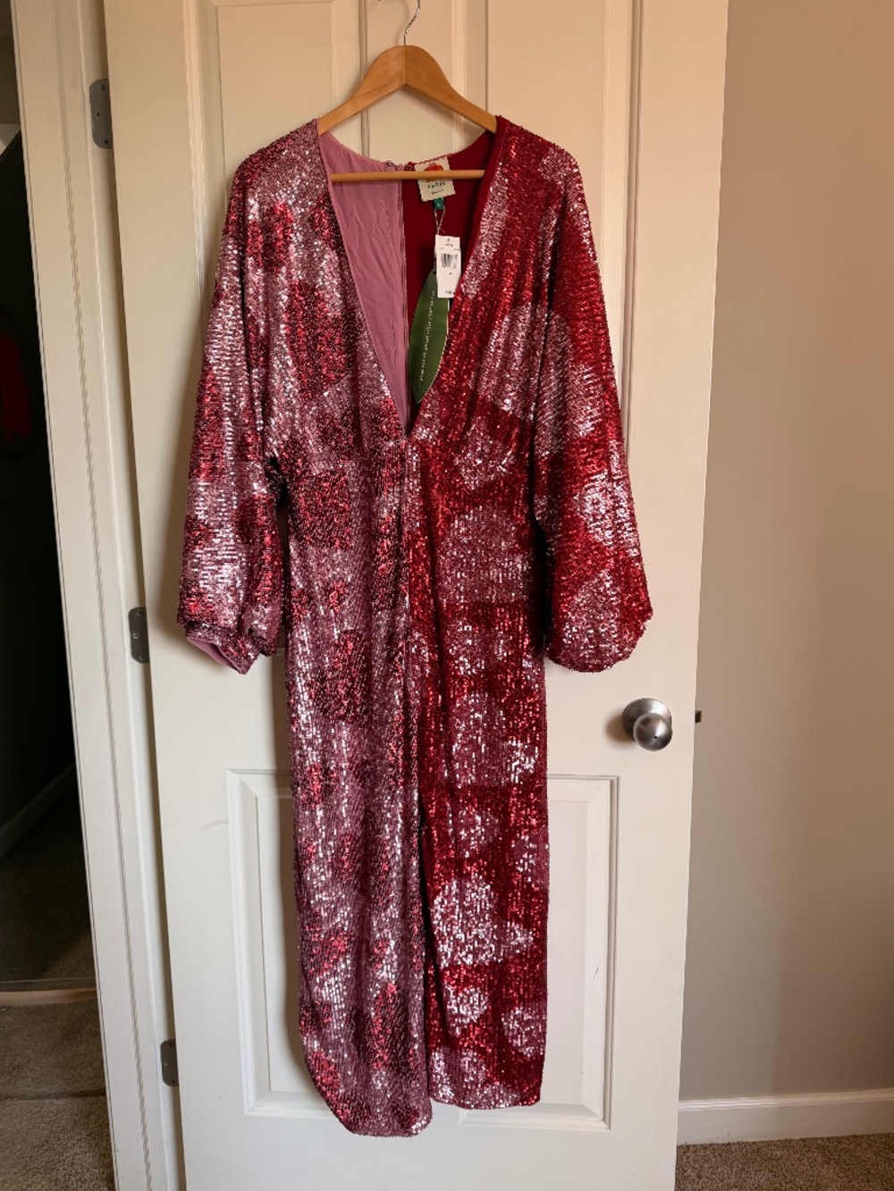 Farm Rio Sequin Heart Dress